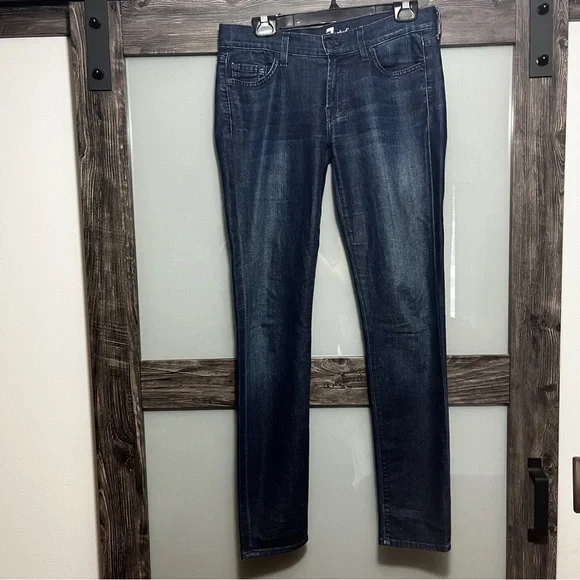 Women's 7 For All Mankind Gwenevere Size 28 Skinny Leg Jeans - Picture 2 of 11